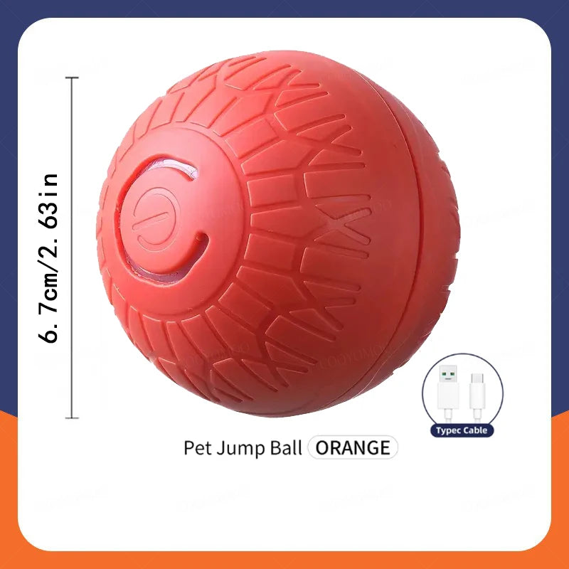 Smart Automatic Rolling Dog Ball – USB Rechargeable Interactive Pet Toy