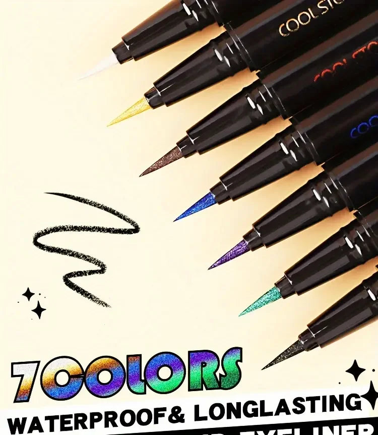 Stylo Eyeliner nacré à paillettes, stylo fard à paupières en ver à soie métallique, éclaircissant pour les yeux, séchage rapide, maquillage longue durée et imperméable