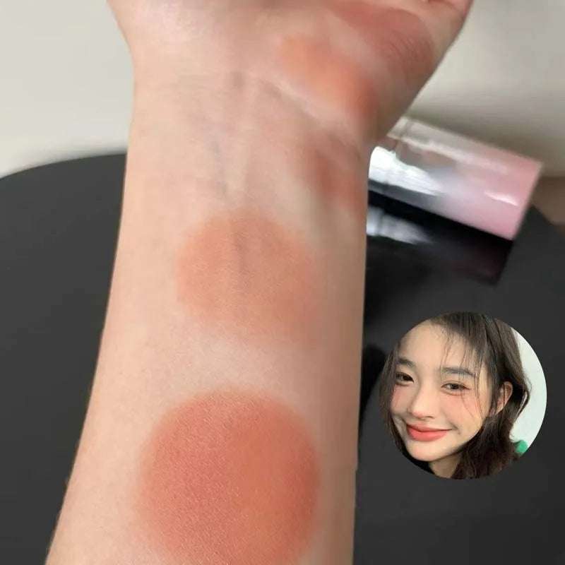 Blush Liquide— Améliore le Teint Naturel, Fini Mat à Faible Saturation, Multi-Usage pour Joues et Visage