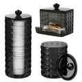 Clear Cotton Pad & Qtip Holder Set