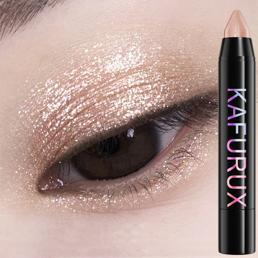 Crayon eyeliner nacré pailleté 24 couleurs, waterproof, mat, nude, effet illuminateur.