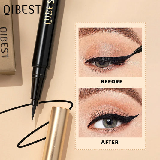Eyeliner liquide noir longue tenue, waterproof, séchage rapide, ne coule pas, effet naturel