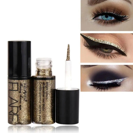 Eyeliner Liquide – Perle Brillante, Fard à Paupières Lumineux, Longue Tenue, Stylo Eyeliner et Highlighter, Outils de Maquillage des Yeux