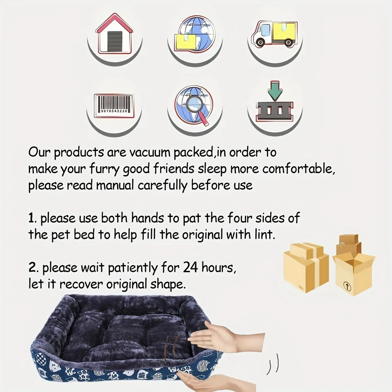 Plush Pet Sofa Bed – Warm Cushion Mat for Dogs & Cats
