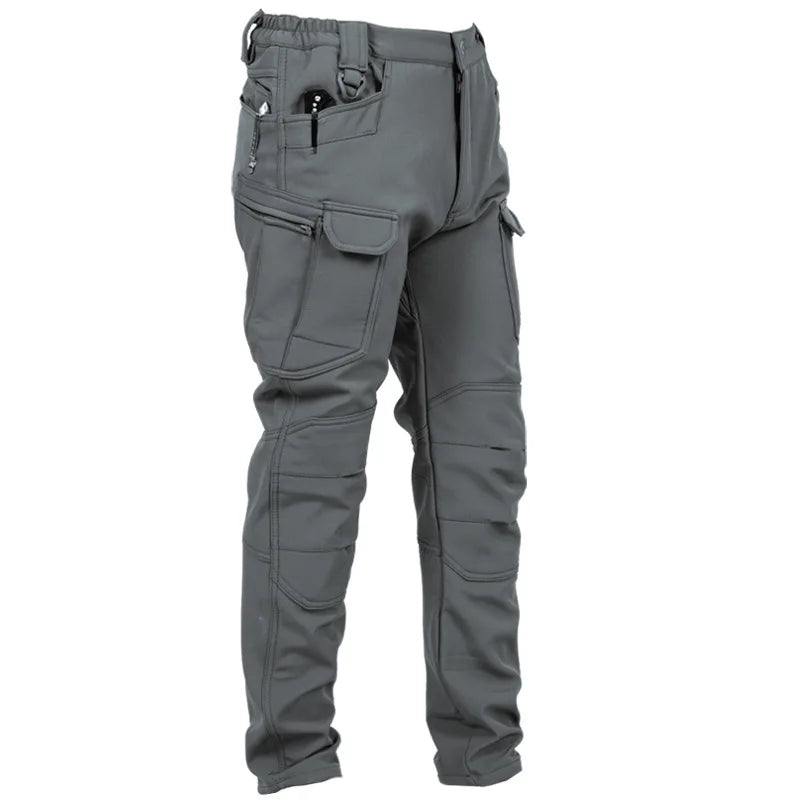 Pantalon d’Hiver Homme – Imperméable, Doublé Polaire, Snowboard et Ski, Softshell, Multi-Poches, Pantalon de Travail et Outdoor