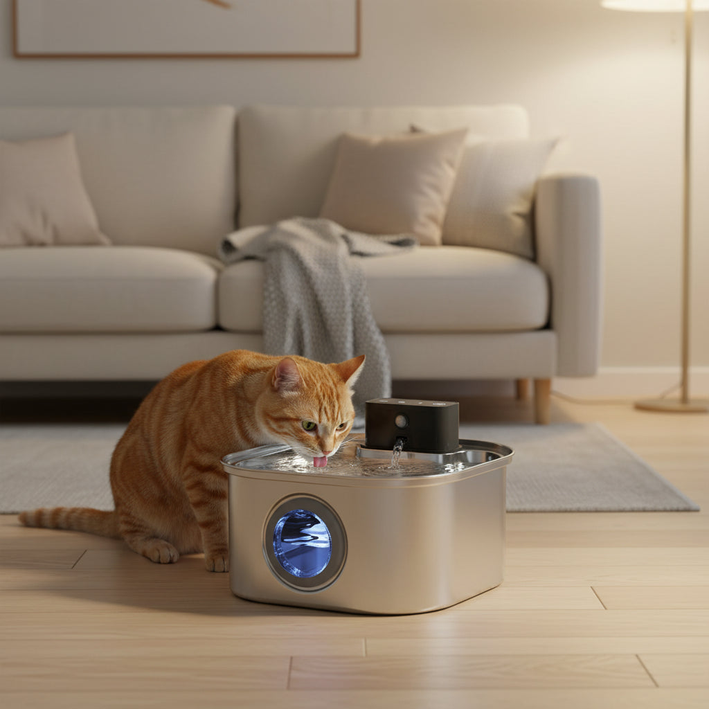 Rechargeable Smart Water Fountain for Cats & Dogs