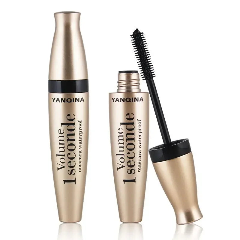 Mascara 3D fibres noir longue tenue waterproof volume et recourbant extensions cils liquide maquillage yeux