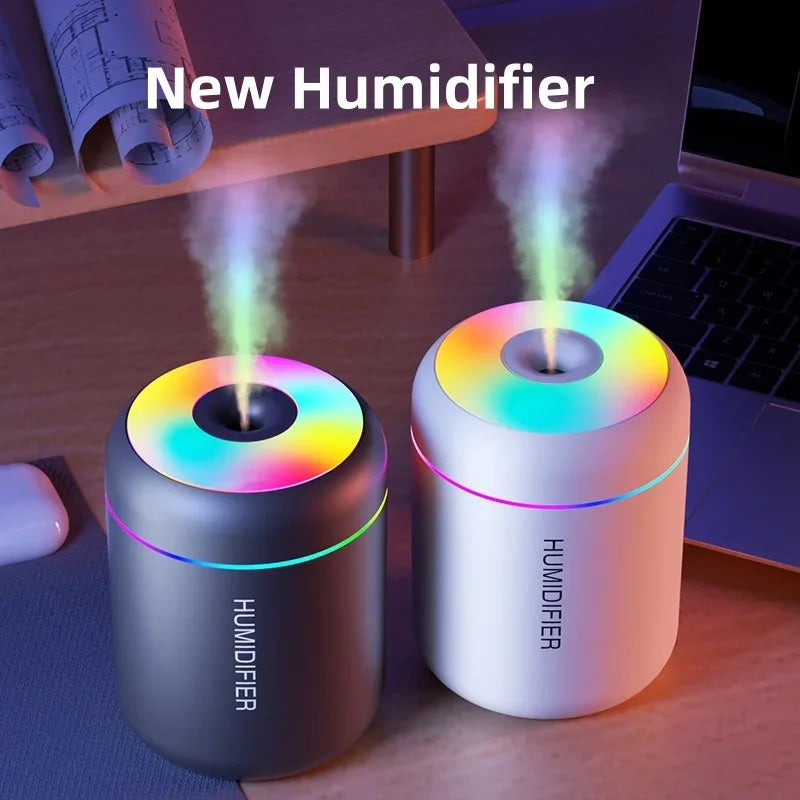Mini USB Aroma Diffuser – 180ML Essential Oil Humidifier for Car, Home & Bedroom