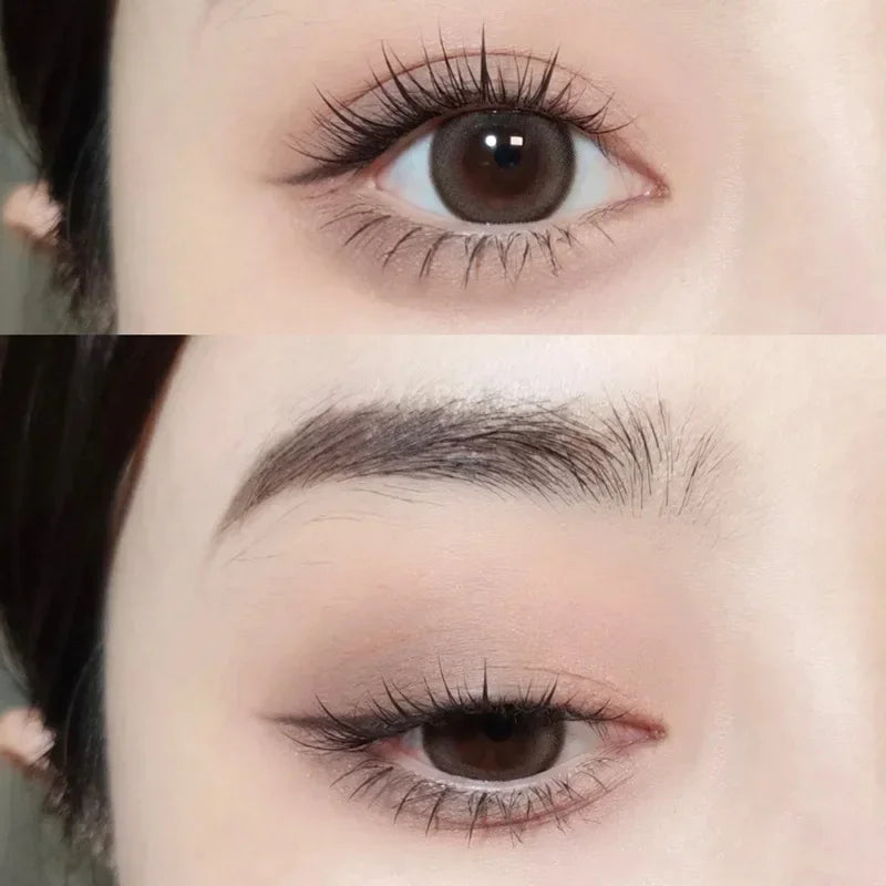 Mascara fibres de soie waterproof allongeant et recourbant cils noirs longue tenue