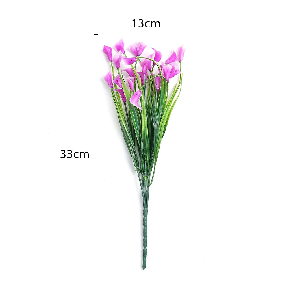 33CM Artificial Flower Bouquet – Decorative Fake Flowers for Home & Wedding Décor