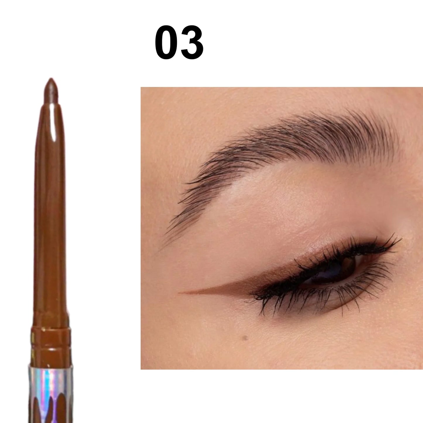 Eyeliner Gel Waterproof – Noir et Marron, Tenue Longue