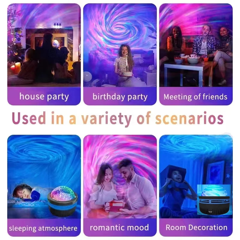 LED Galaxy Projector Night Light – Colorful Starry Sky Projector for Bedroom & Kids Room