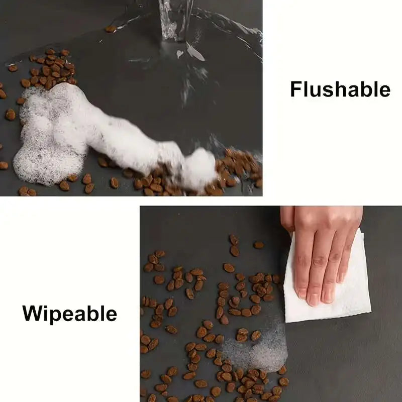 Non-Slip Pet Feeding Mat – Washable Anti-Spill Food & Water Placemat