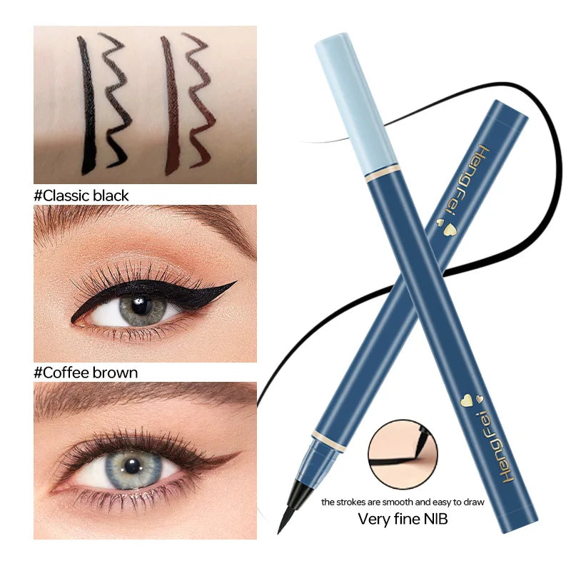Crayon Eyeliner liquide noir frais, couleur à séchage rapide, imperméable, résistant à la sueur, sans taches, stylo de maquillage, cosmétique, livraison gratuite