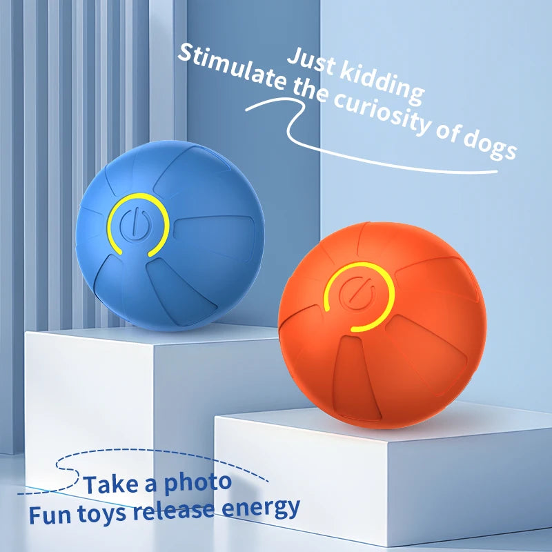 Smart Automatic Rolling Dog Ball – USB Rechargeable Interactive Pet Toy