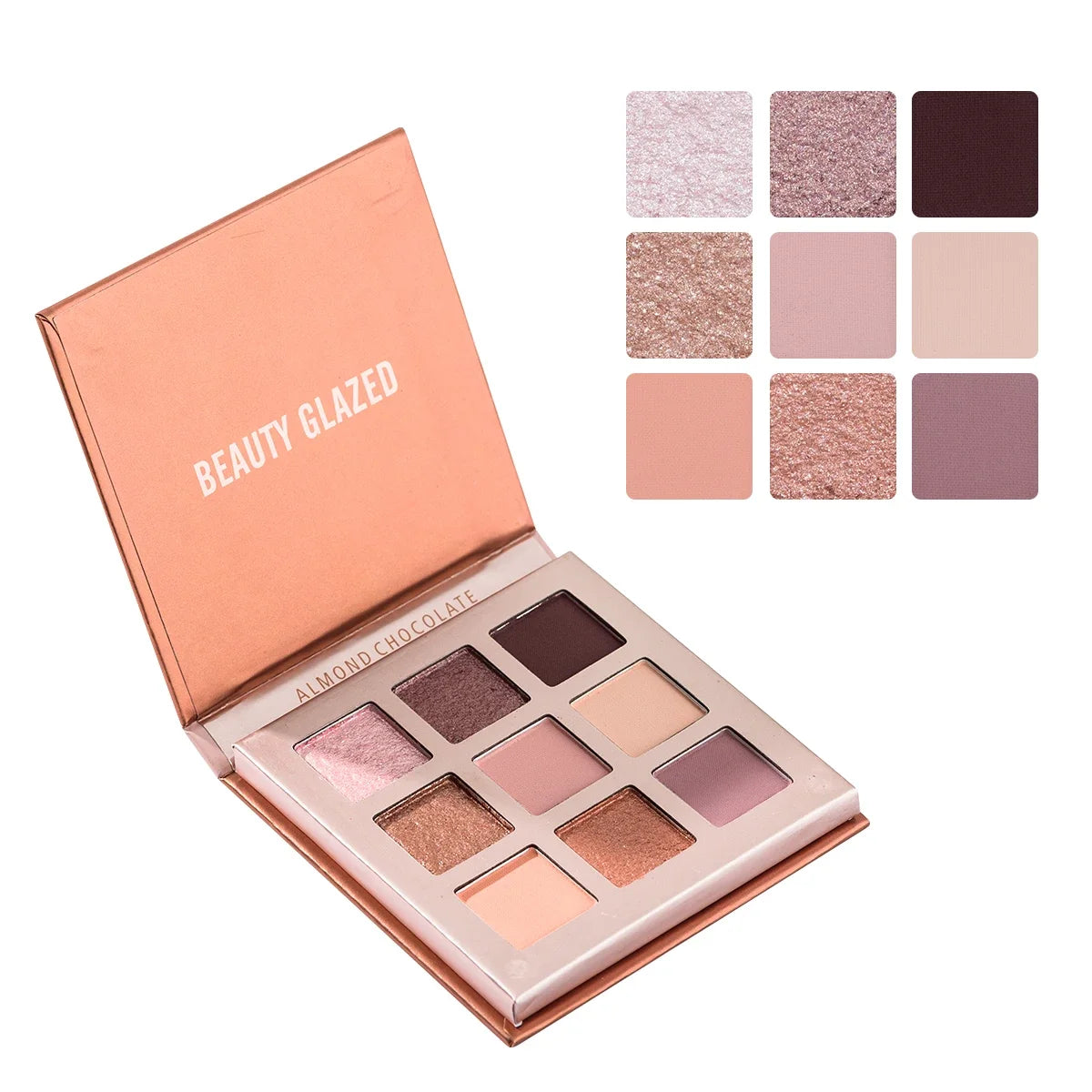 Palette de fards à paupières 9 couleurs nacrées, mates et longue tenue, waterproof