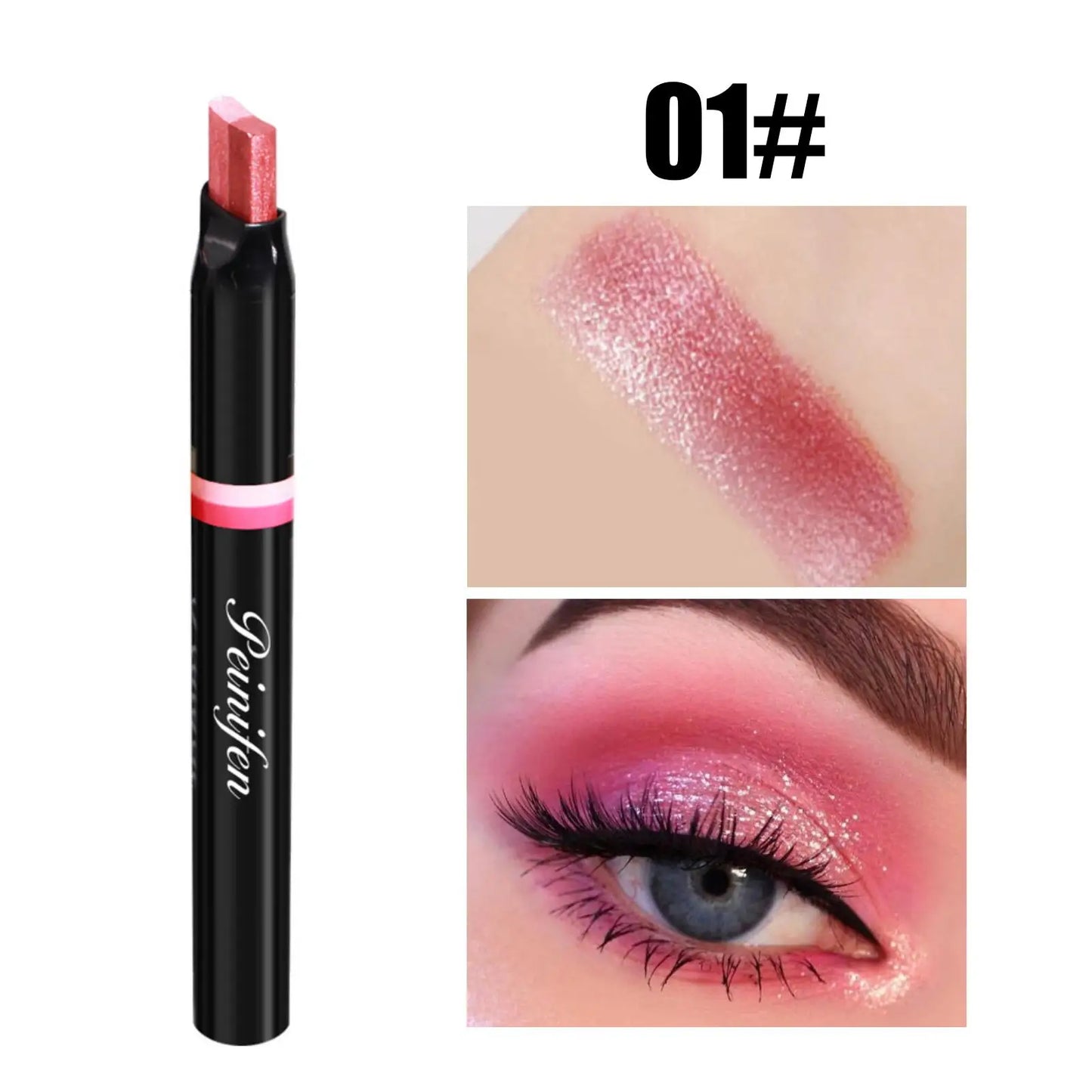 **« Crayon fard à paupières bicolore – Dégradé, pailleté et haute pigmentation »**