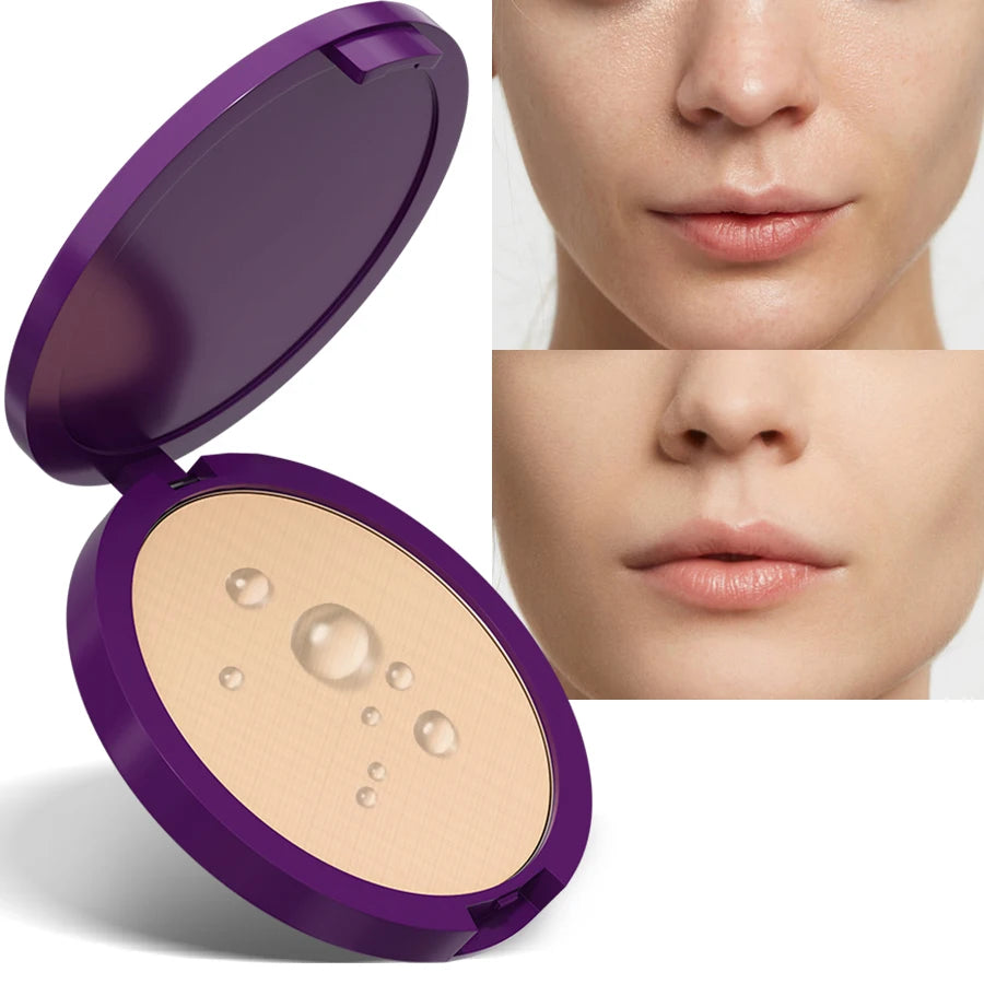 Poudre pressée matte 5 couleurs – Couvrance totale, contrôle de l’huile, finition parfaite et légère, maquillage pour femmes, idée cadeau