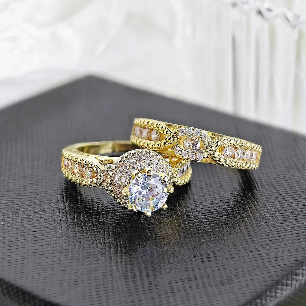 Moonso-Ensemble de matiques de mariage Halo or et argent pour femmes, cadeau de luxe pour les travailleurs, document de mariée, livraison directe, R5080