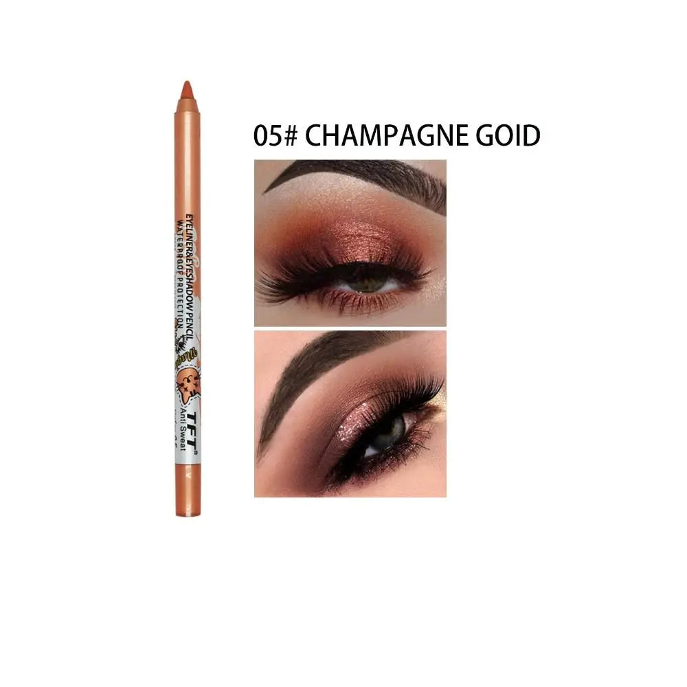 Crayon eyeliner longue tenue Fashion Not Blooming, waterproof, couleur, gel, ombre à paupières