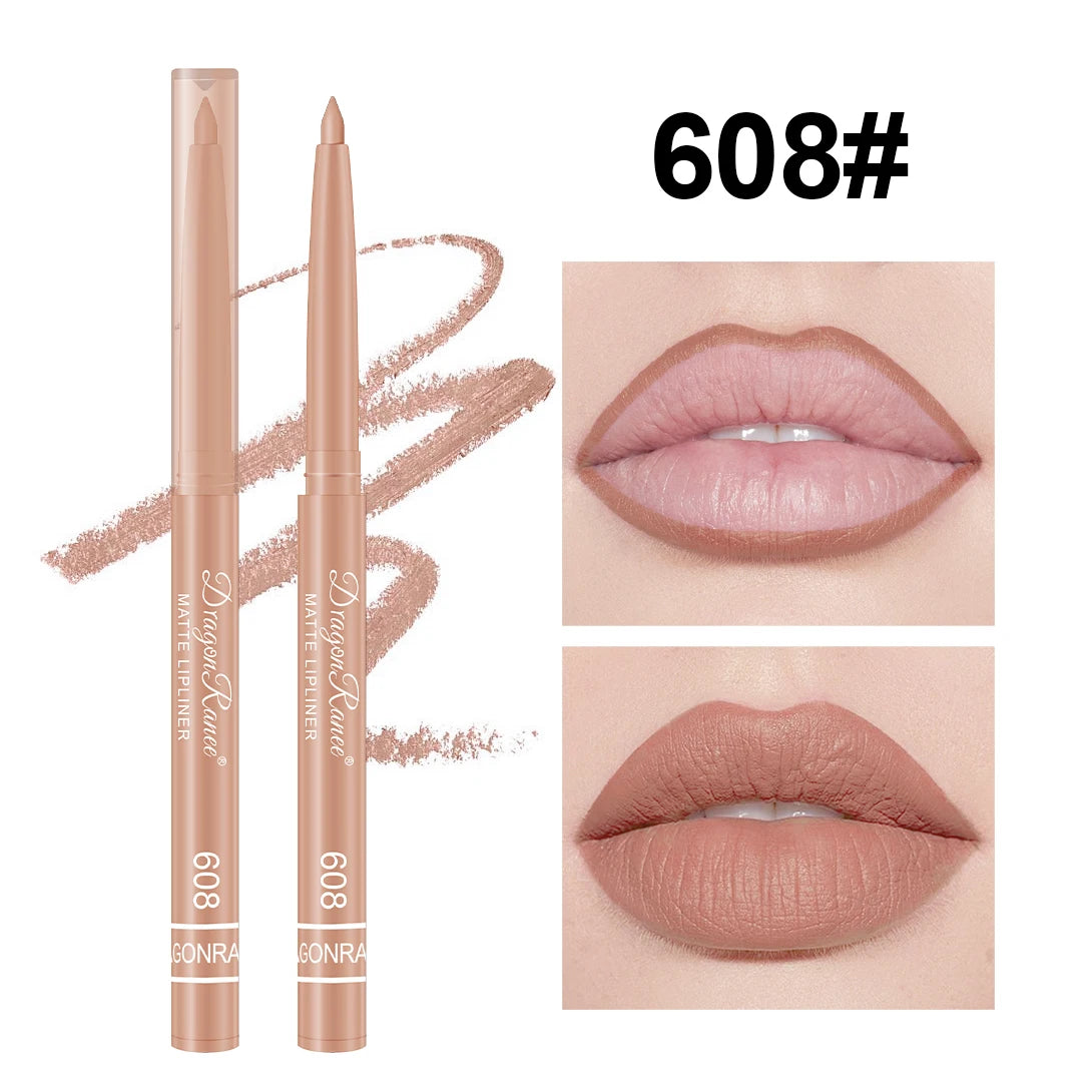 Crayon à Lèvres Nude Mat – Contour Naturel, Débutant-Friendly, Waterproof, Maquillage Délicat des Lèvres