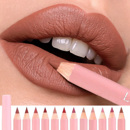 Crayon à Lèvres Nude Marron – Mat, Lisse, Waterproof, Longue Tenue, Anti-Transfert, Maquillage des Lèvres