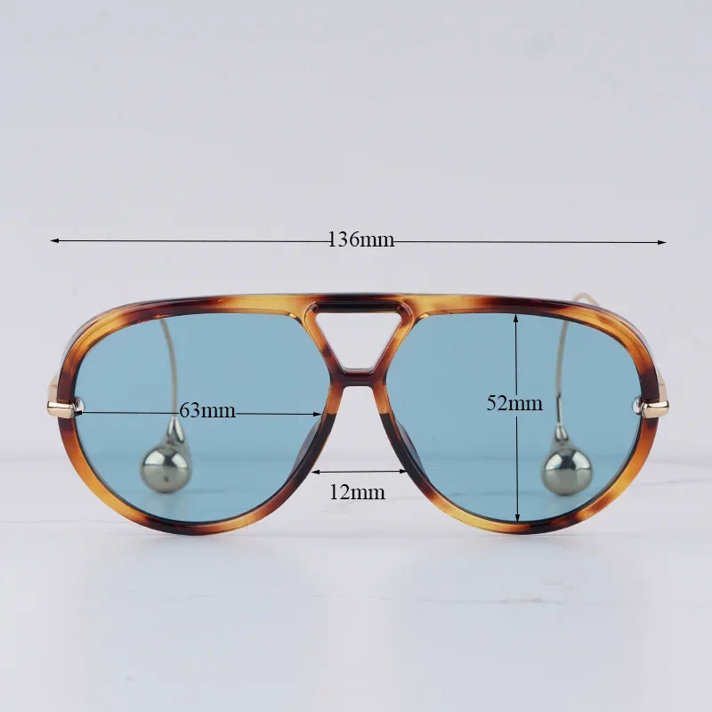 « Lunettes de soleil Femme – Aviateur INS, Tortoise & Or »