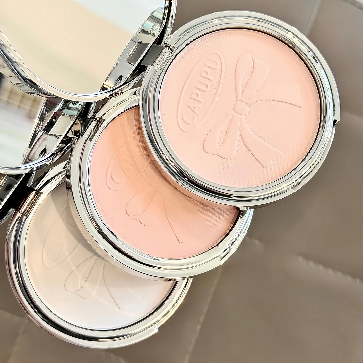 Poudre pressée – Transparent blanc, mat, illumine, anti-cernes, longue tenue, contrôle de l’huile, maquillage du visage, poudre de fixation lisse