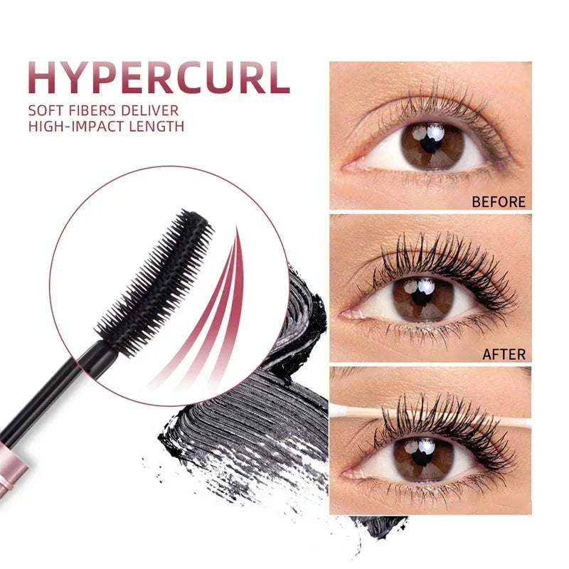 Mascara allongeant cils noir waterproof soyeux longue tenue maquillage coréen
