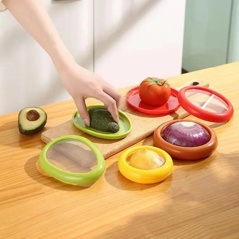 Fruit & Vegetable Fresh Storage Containers – Airtight Reusable Food Saver Set