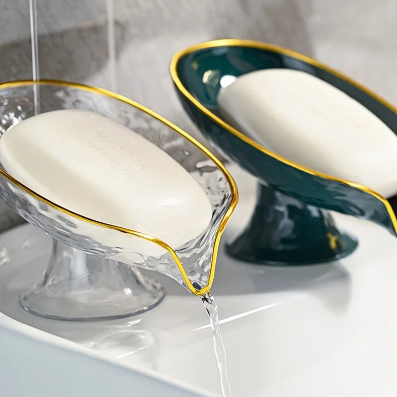 Oval Soap Dish with Drainage Holes – Bathroom Soap Holder Organizer