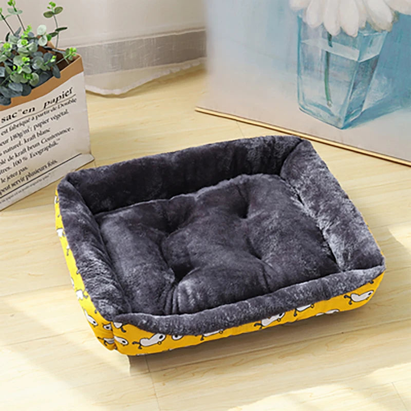 Plush Pet Sofa Bed – Warm Cushion Mat for Dogs & Cats