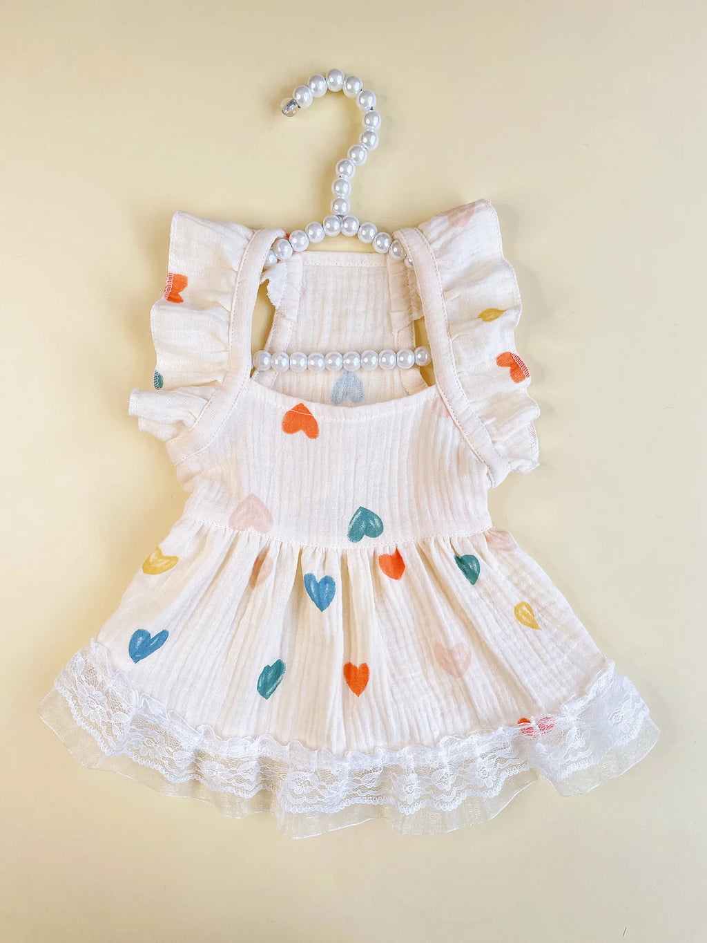 Adorable Heart Pattern Baby Dress – Comfortable Everyday Outfit
