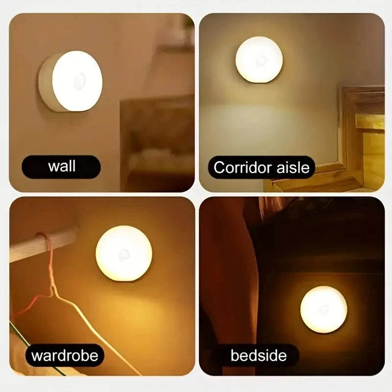 Wireless Motion Sensor Night Light – LED Detector Lamp for Bedroom, Closet & Staircase
