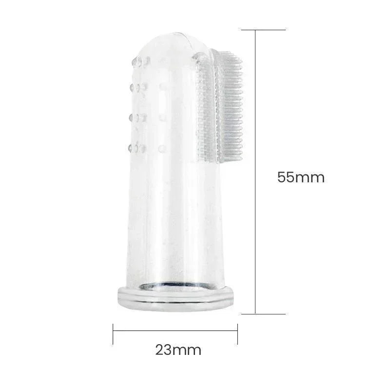 5PCS Pet Finger Toothbrush Set – Soft Dental Care Brush for Dogs & Cats
