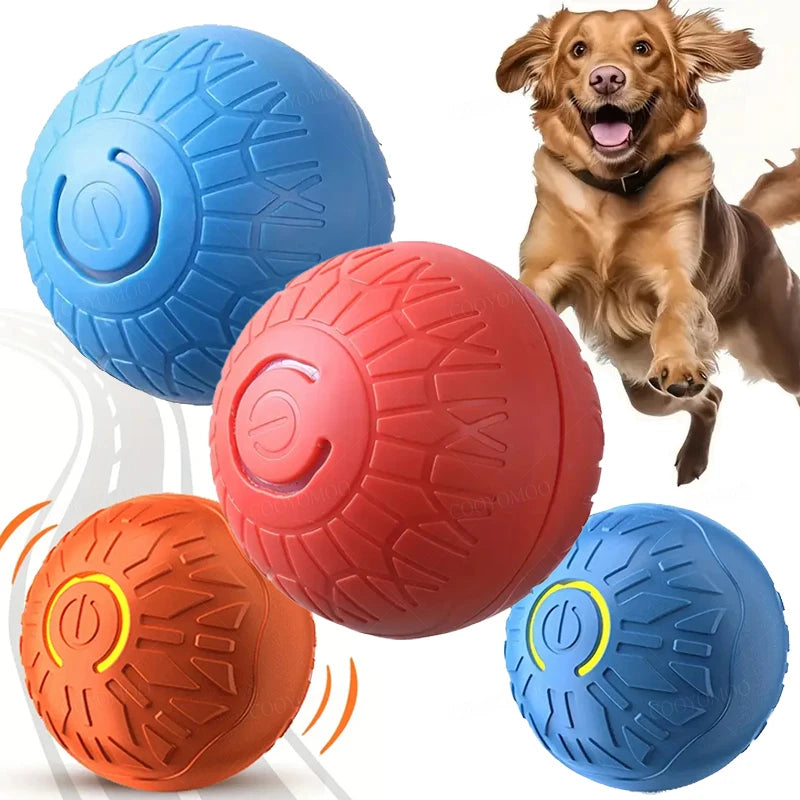 Smart Automatic Rolling Dog Ball – USB Rechargeable Interactive Pet Toy