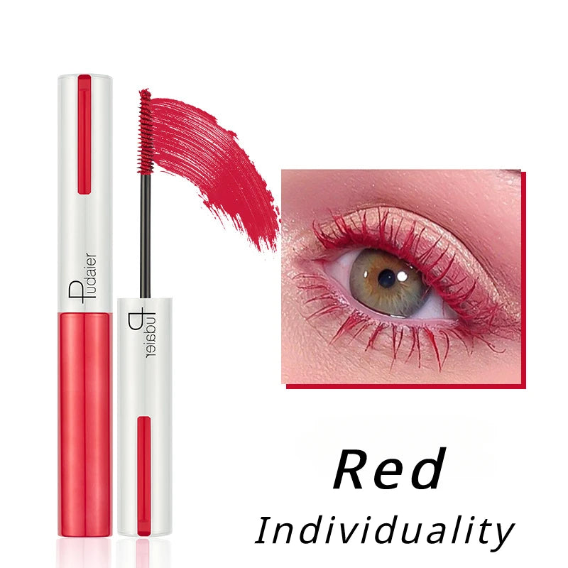 Mascara blanc 4D soyeux cils naturels longue tenue waterproof volume et courbure