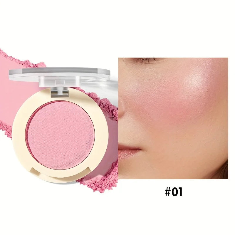 Blush poudre perlée – Illumine le visage, contour et profil, maquillage beauté pour la peau – Rouge longue tenue et waterproof