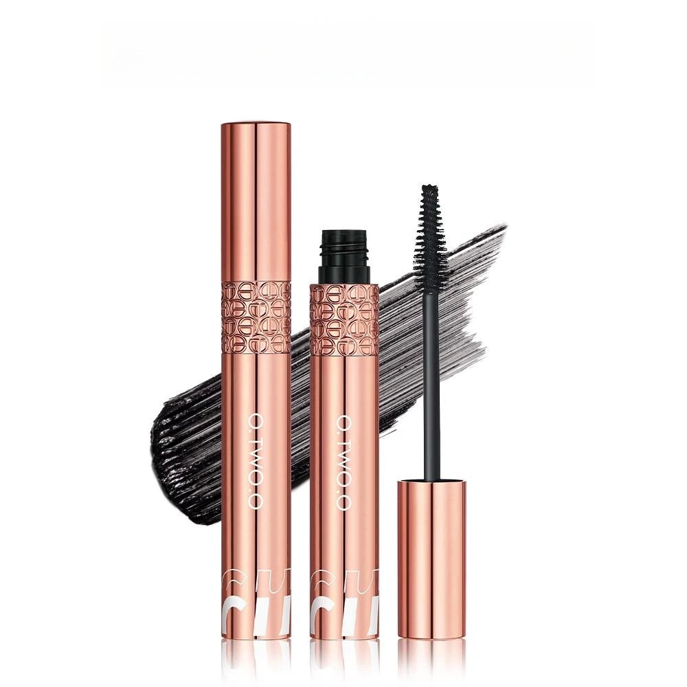Mascara longue tenue volumisant noir fibres de soie 5D waterproof anti-bavure allongeant cils maquillage yeux