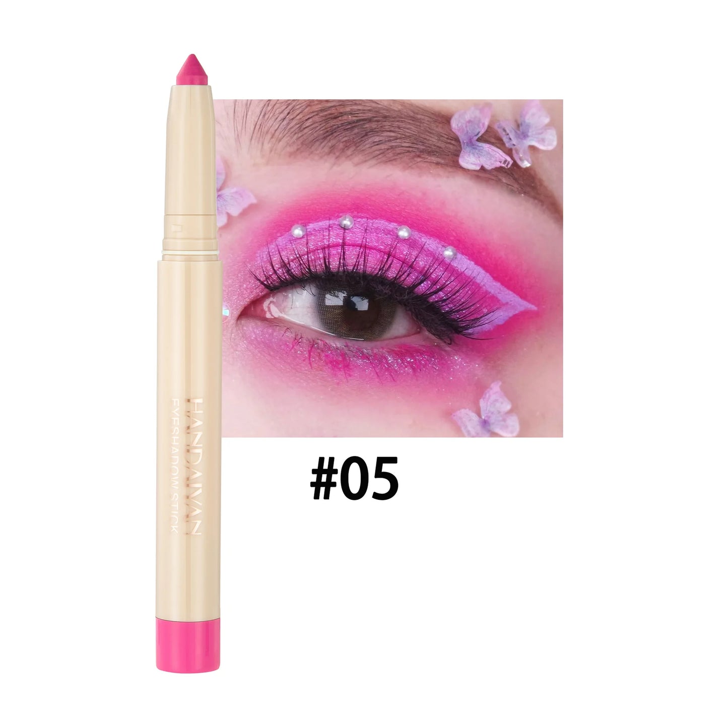 Crayon yeux dual-use – eyeliner et fard à paupières, mat, naturel, adapté pour maquillage de nuit ou clubbing, pointe ajustable
