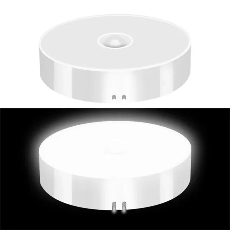 PIR Motion Sensor LED Night Light – USB Rechargeable Wireless Closet & Cabinet Lamp