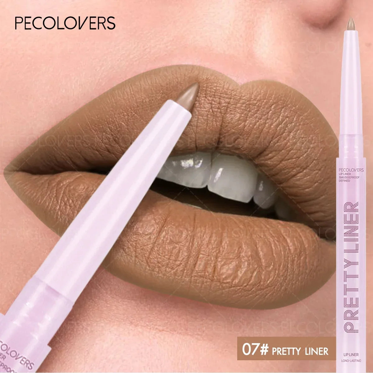 1 Pièce Crayon à Lèvres Nude – Texture Mat, Anti-Transfert, Pratique pour Voyage, Maquillage Quotidien