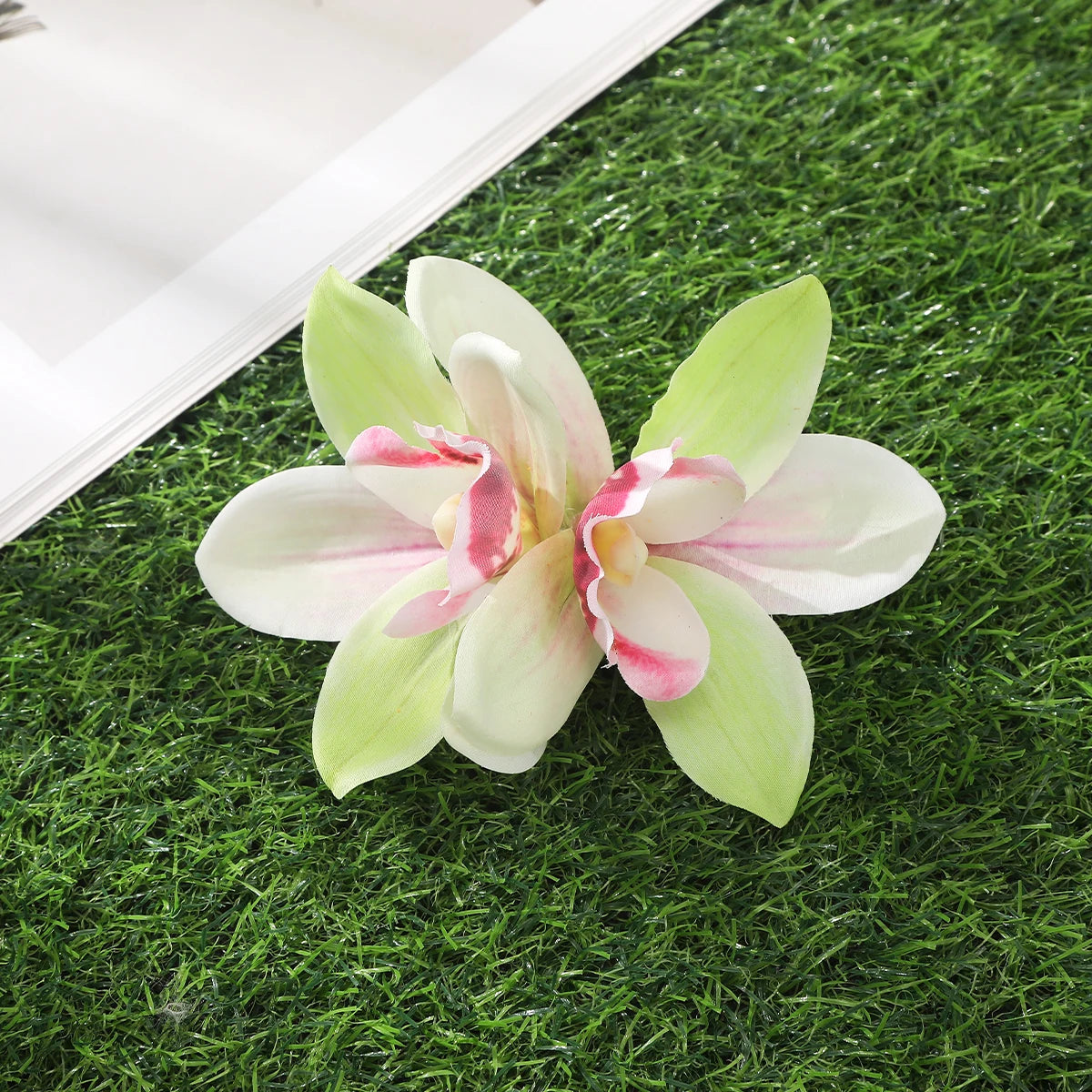 « Barrettes Femme – Fleurs Orchidée, Style Bohème »