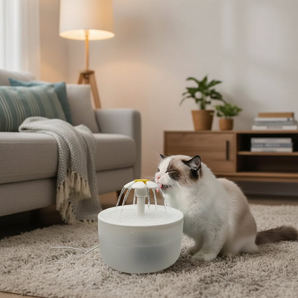 Pets Water Fountain Auto Filter USB Electric Mute Cat Drinker Bowl 1200mL Recirculate Filtring Drinker for Cats Water Dispenser