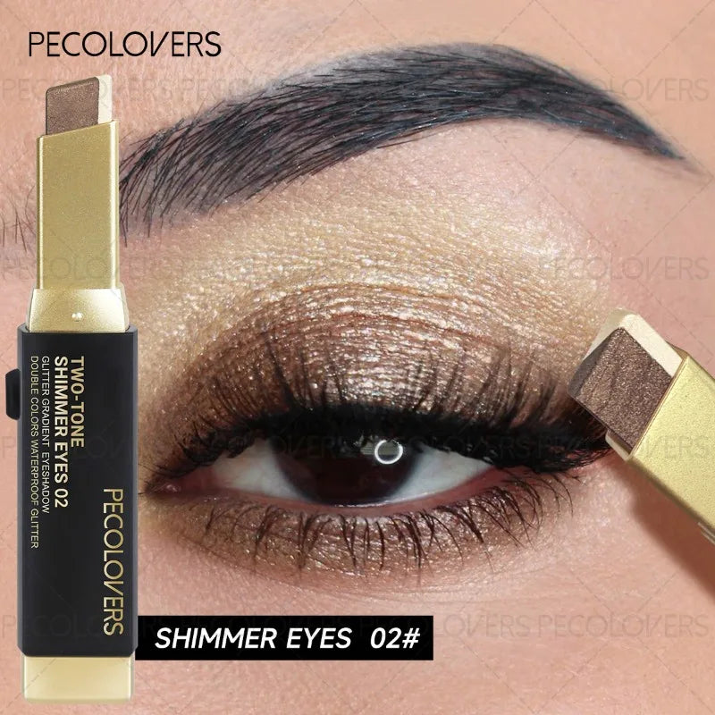 **« Crayon fard à paupières bicolore – Waterproof, longue tenue et naturel »**