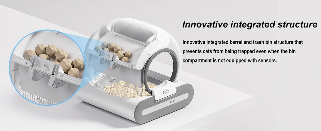 65L Self-Cleaning Cat Litter Box – Smart App-Controlled Automatic Litter Box