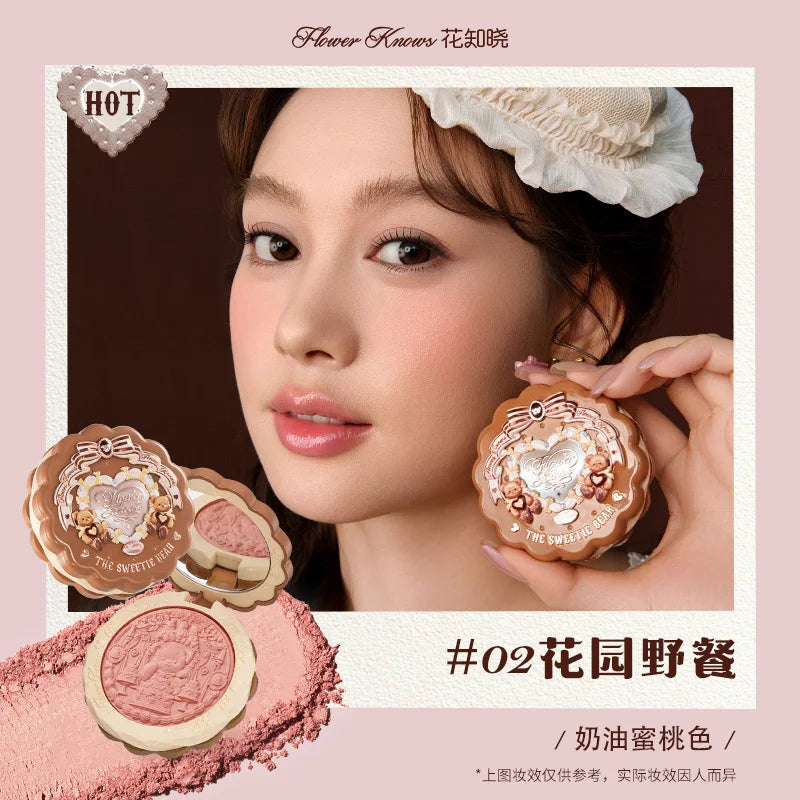 Blush en Poudre — Fini Satiné et Soyeux, Pour Joues, Contour et Highlight, Effet Naturel Mat pour le Visage