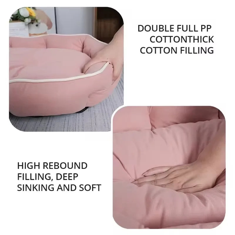 Large Pet Sofa Bed – Warm Sleeping Cushion for Dogs & CatsLarge Pet Sofa Bed – Warm Sleeping Cushion for Dogs & Cats