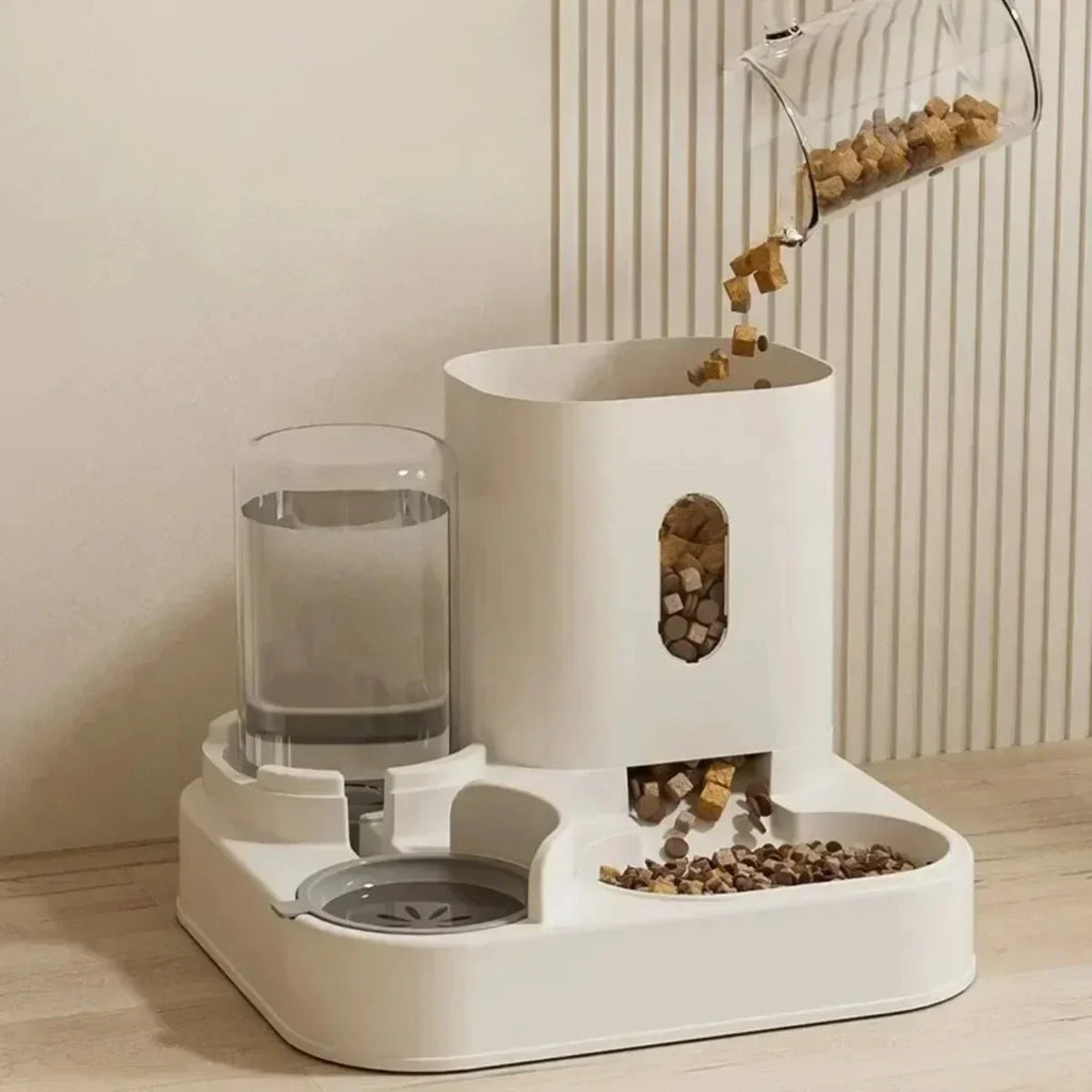 Automatic Pet Feeder & Water Dispenser – Large Capacity Food and Water Station