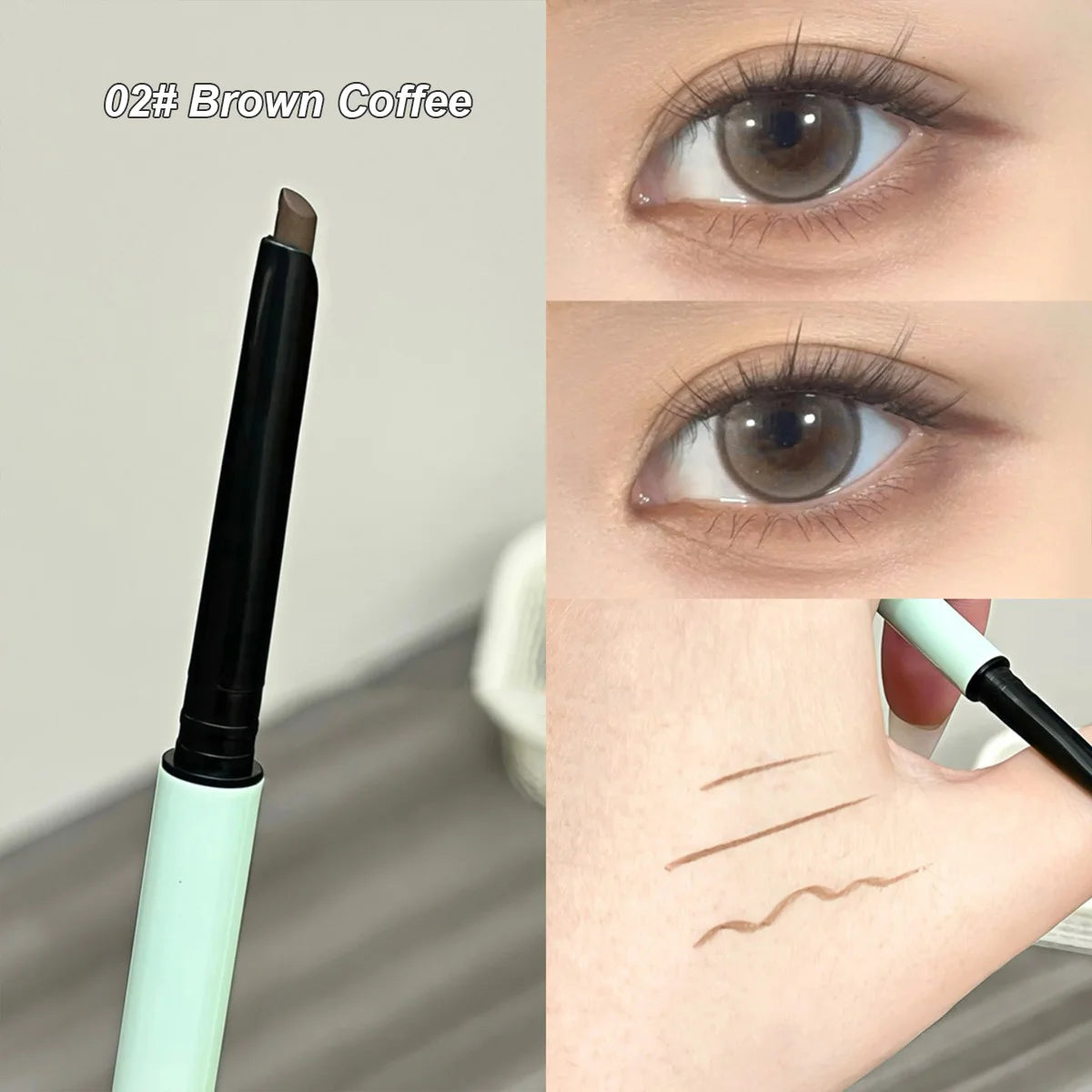 1 Pièce Crayon Gel Eyeliner– Texture Lisse, Longue Tenue, Mat, Waterproof, Séchage Rapide, Maquillage Coréen